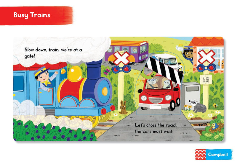 Busy Trains Board Book