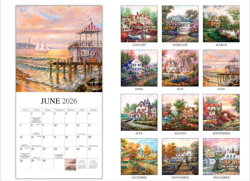 Bygone Days 2026 Wall Calendar