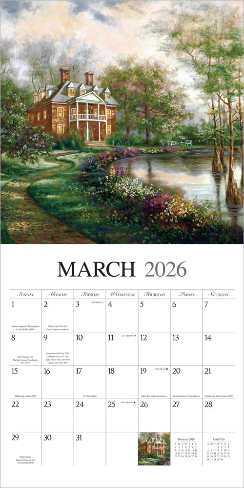 Bygone Days 2026 Wall Calendar