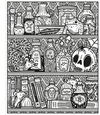 Halloween Magic Painting Book