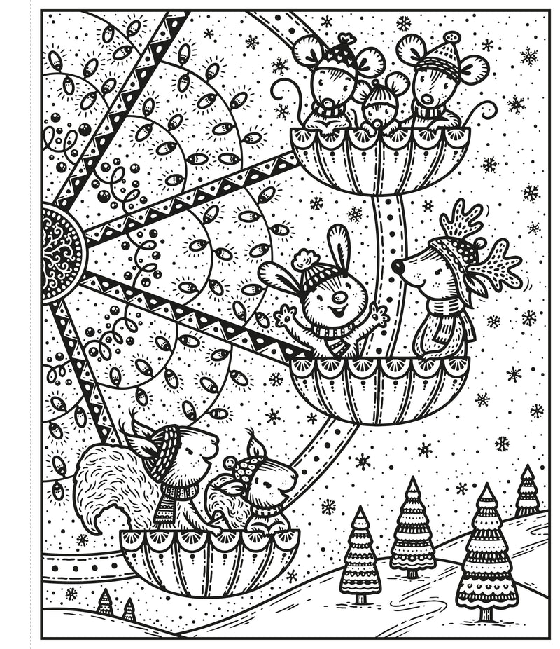 Enchanted Christmas Magic Painting Book