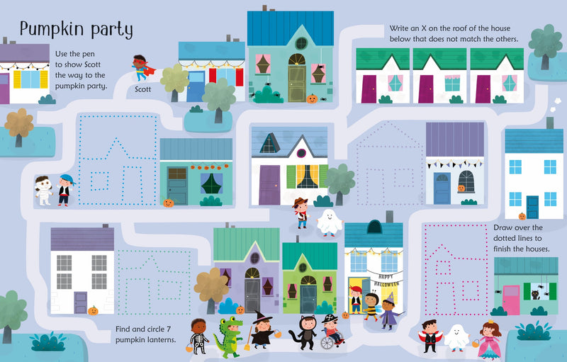 Wipe-Clean Halloween Activities