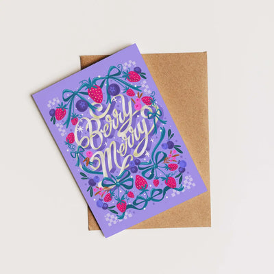 Berry Merry - Christmas / Holiday Card with Berries