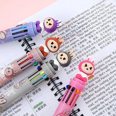 10 Multi-Colour Labubu Ballpoint Pen