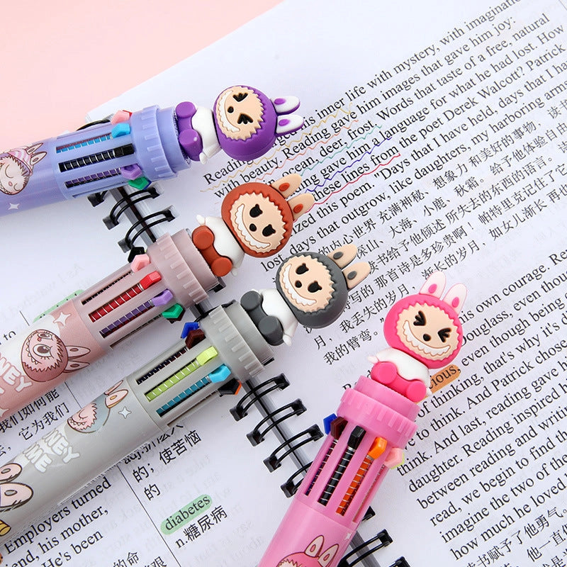10 Multi-Colour Labubu Ballpoint Pen