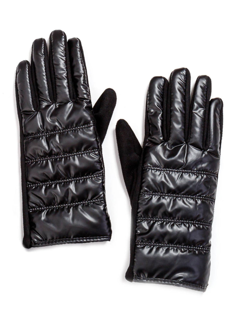 Puffer Black Gloves