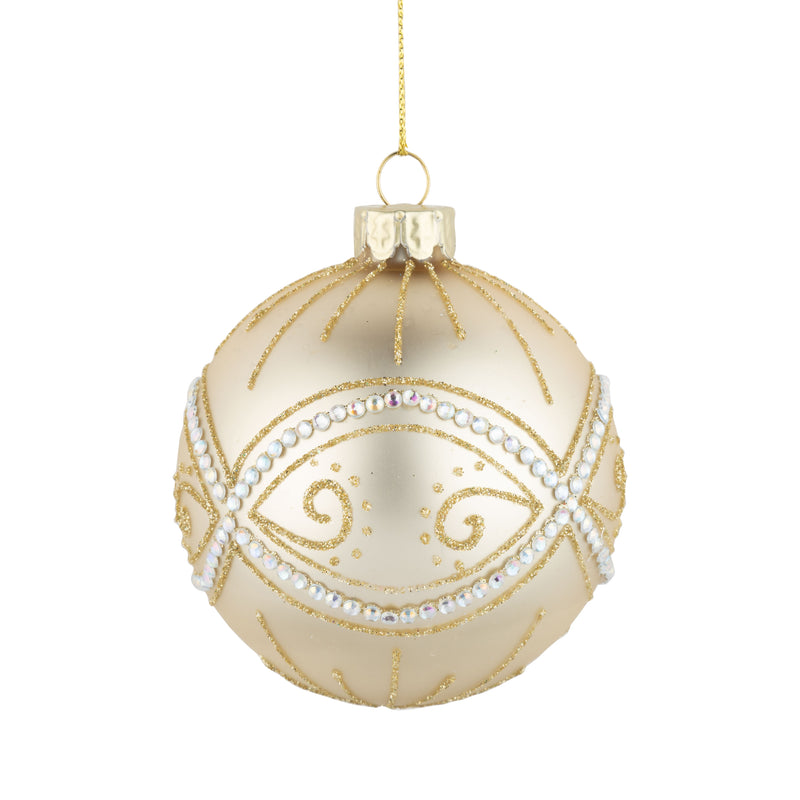 Glass ball ornament