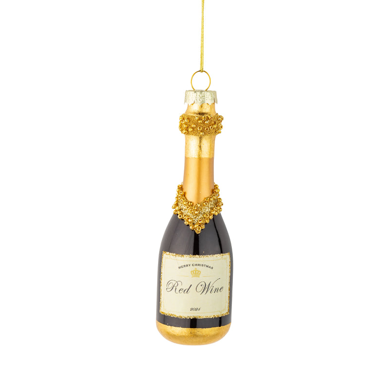 Red Wine Bottle Ornament