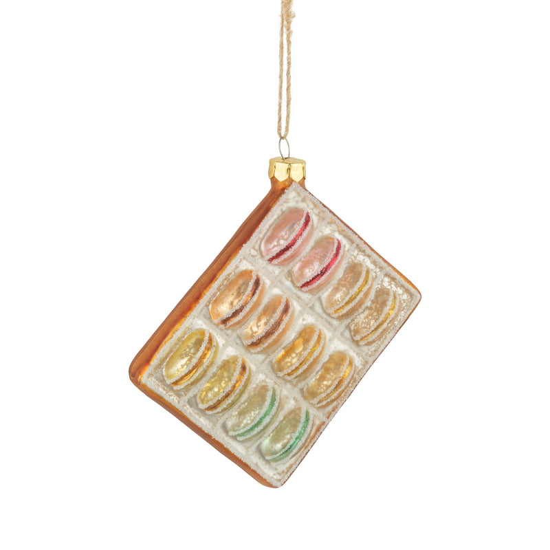 Glass box of Macarons Ornament