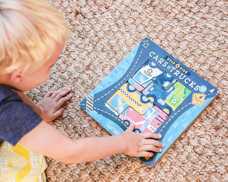 Read & Ride: Cars & Trucks: 4 board books inside!