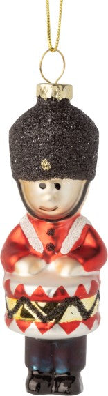 Glass Drummer Boy Ornament