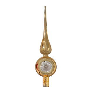 Gold Glass Vintage Reflector Tree Topper