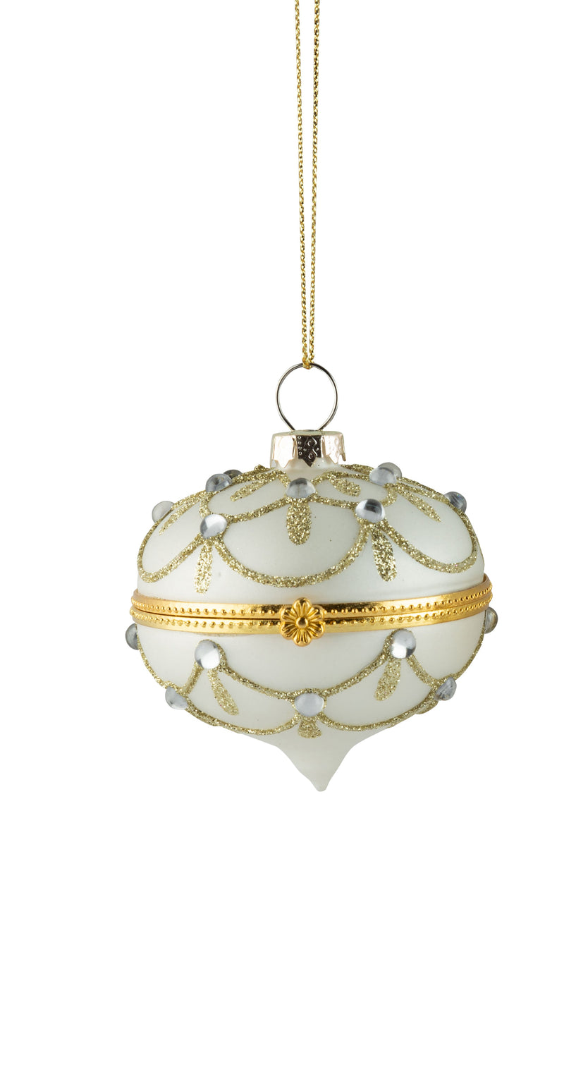 Glass Hinged Vintage Ornament