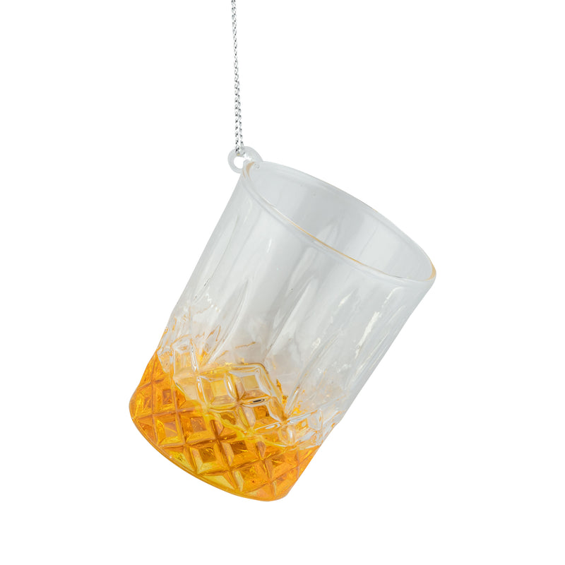 Glass Bourbon Cocktail Ornament