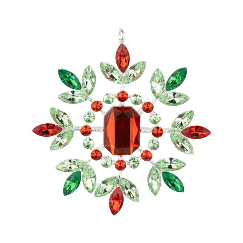Snowflake Jewel Christmas Ornament