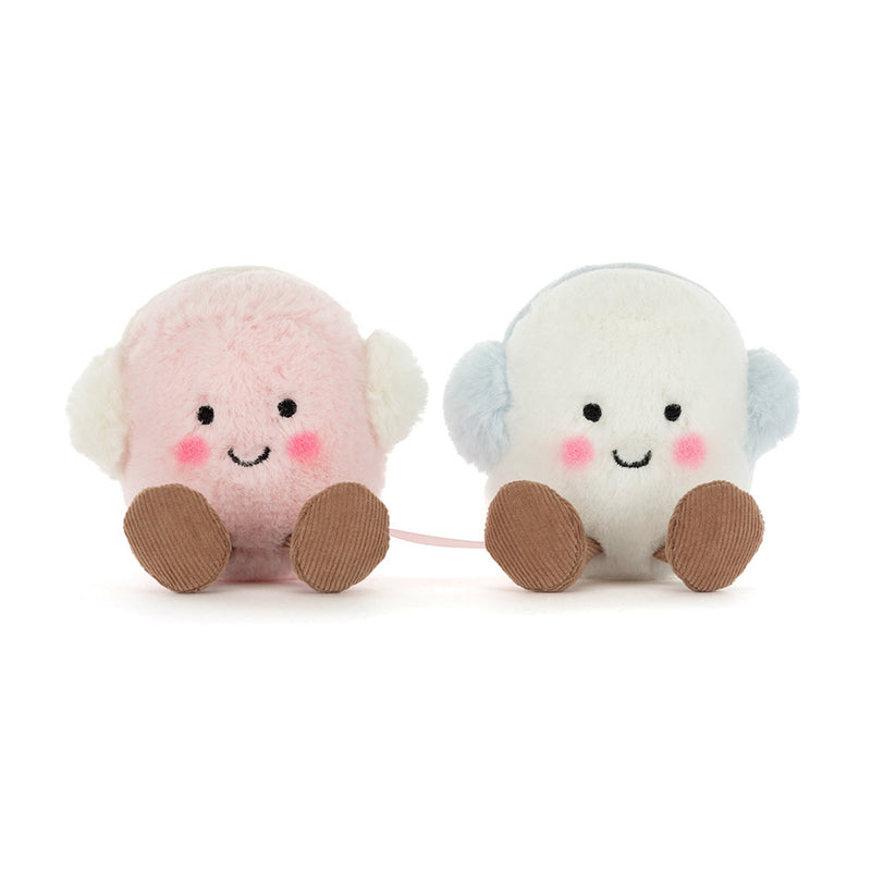Amuseables Toastie Pink and White Marshmallows -Jellycat LIMIT OF 1 PER CUSTOMER