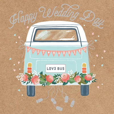 Happy Wedding Day Van Card
