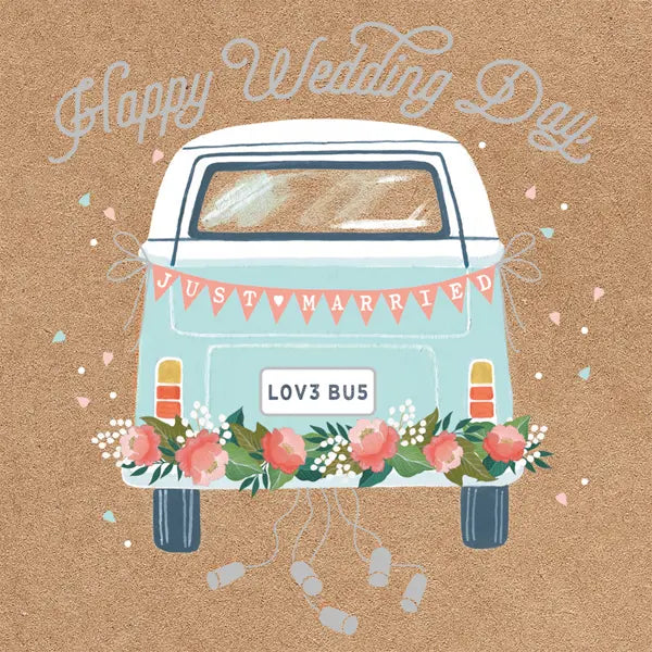 Happy Wedding Day Van Card
