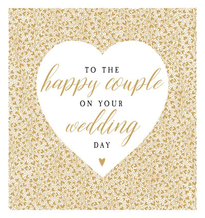 To the happy couple on your wedding day Card
