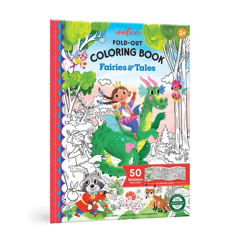 Fold-Out Coloring Book - Fairies and Tales