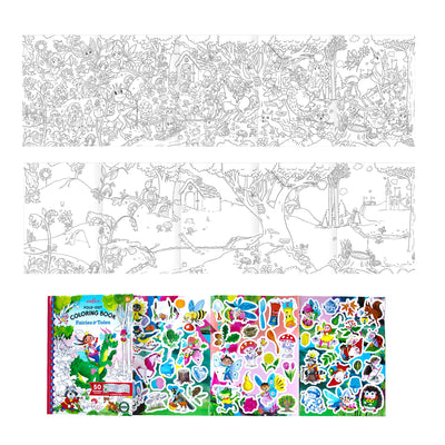 Fold-Out Coloring Book - Fairies and Tales