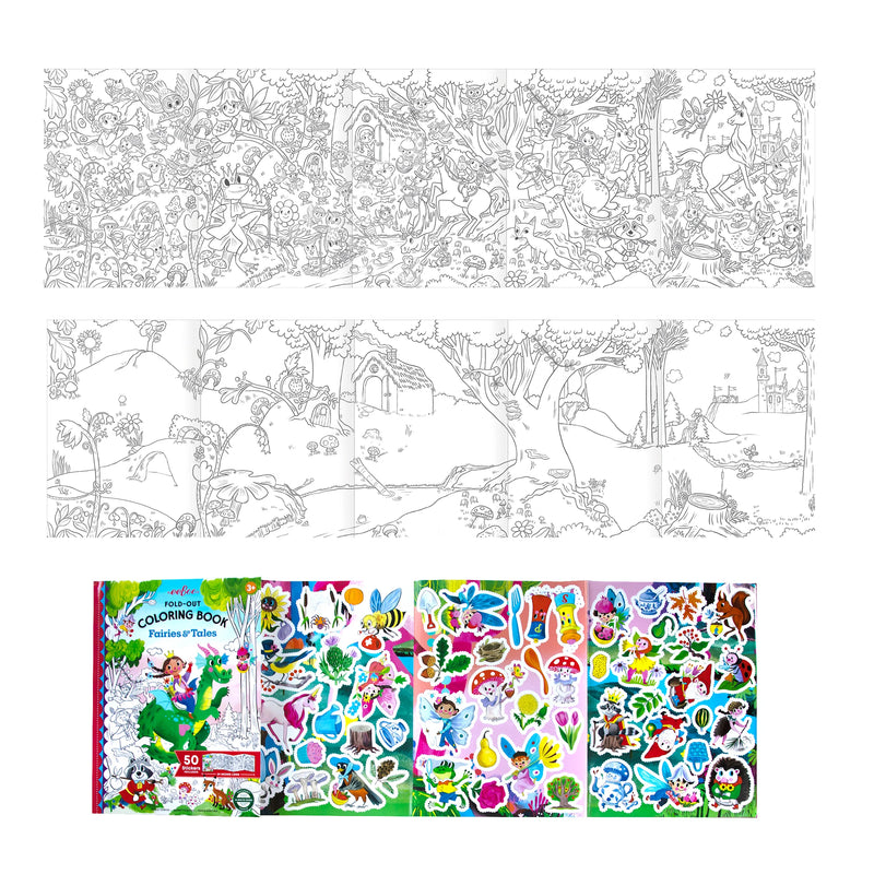 Fold-Out Coloring Book - Fairies and Tales