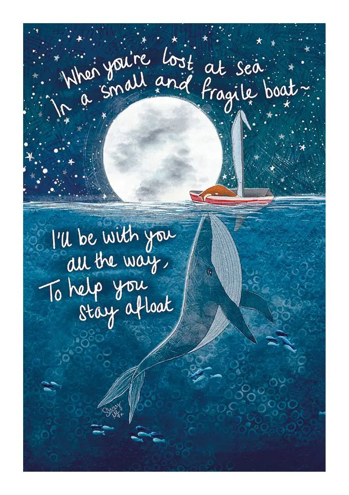 Whale and fox Card