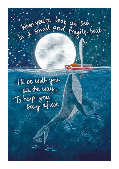 Whale and fox Card