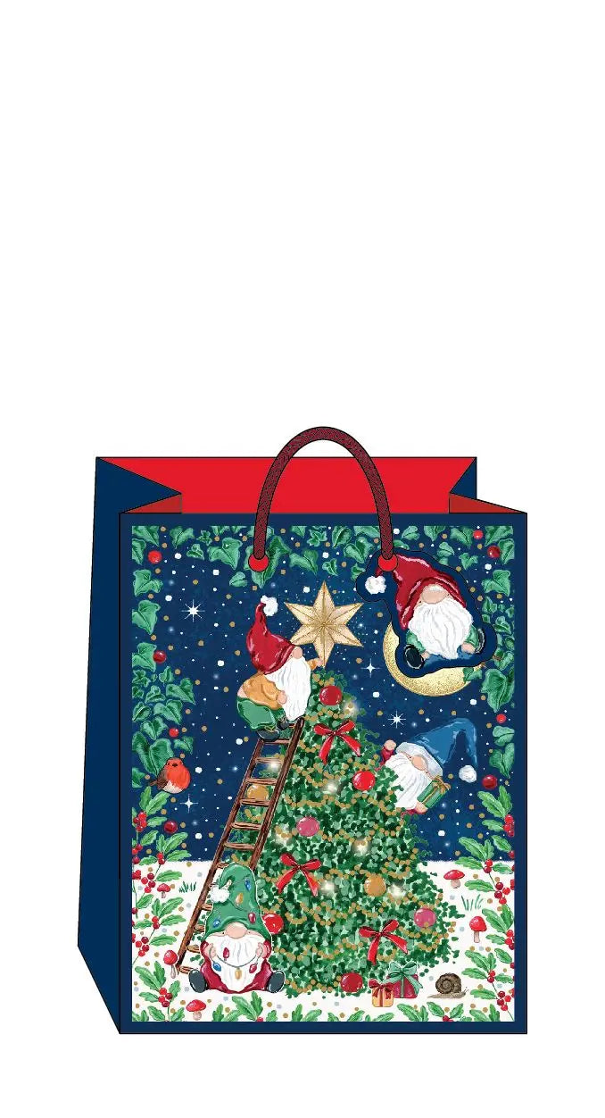 Christmas Gnomes Gift Bag