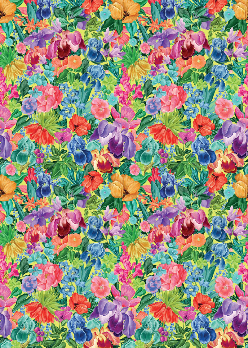 Beautiful Flowers wrapping paper Gift Wrap Roll