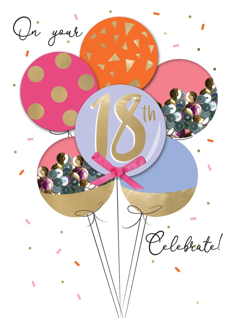 On your 18th Celebrate! Card