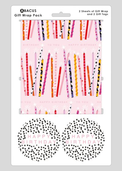 Candles Gift Wrap Pack