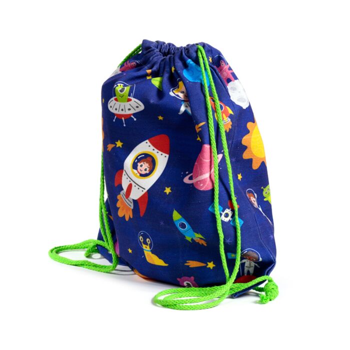 Space Cadet Canvas Drawstring Bag