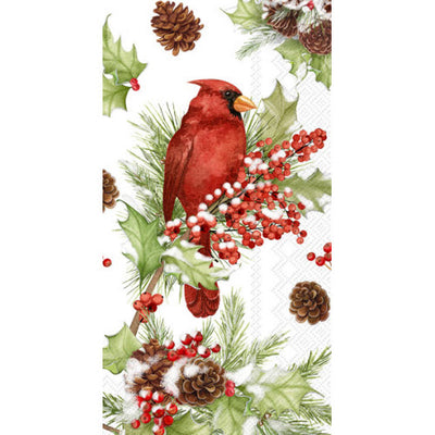 Cardinals In Holly Hostess/Buffet Napkins