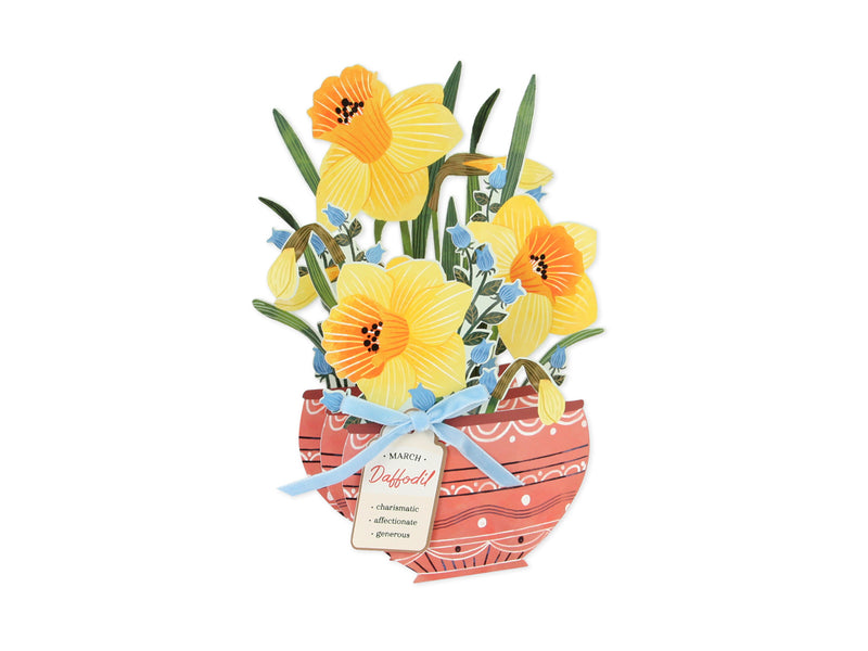 March-Daffodil Pop Up Card