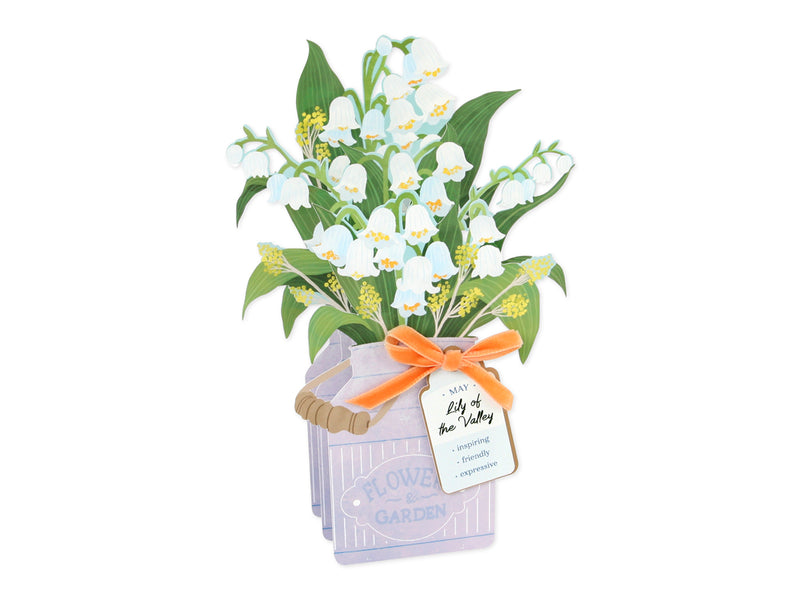May-Lily Of Valley Pop Up Card