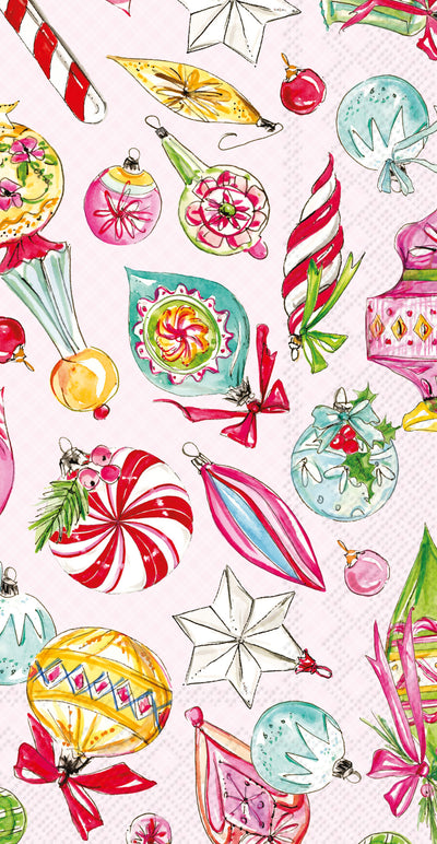 Vintage Ornaments Hostess/Buffet Napkins