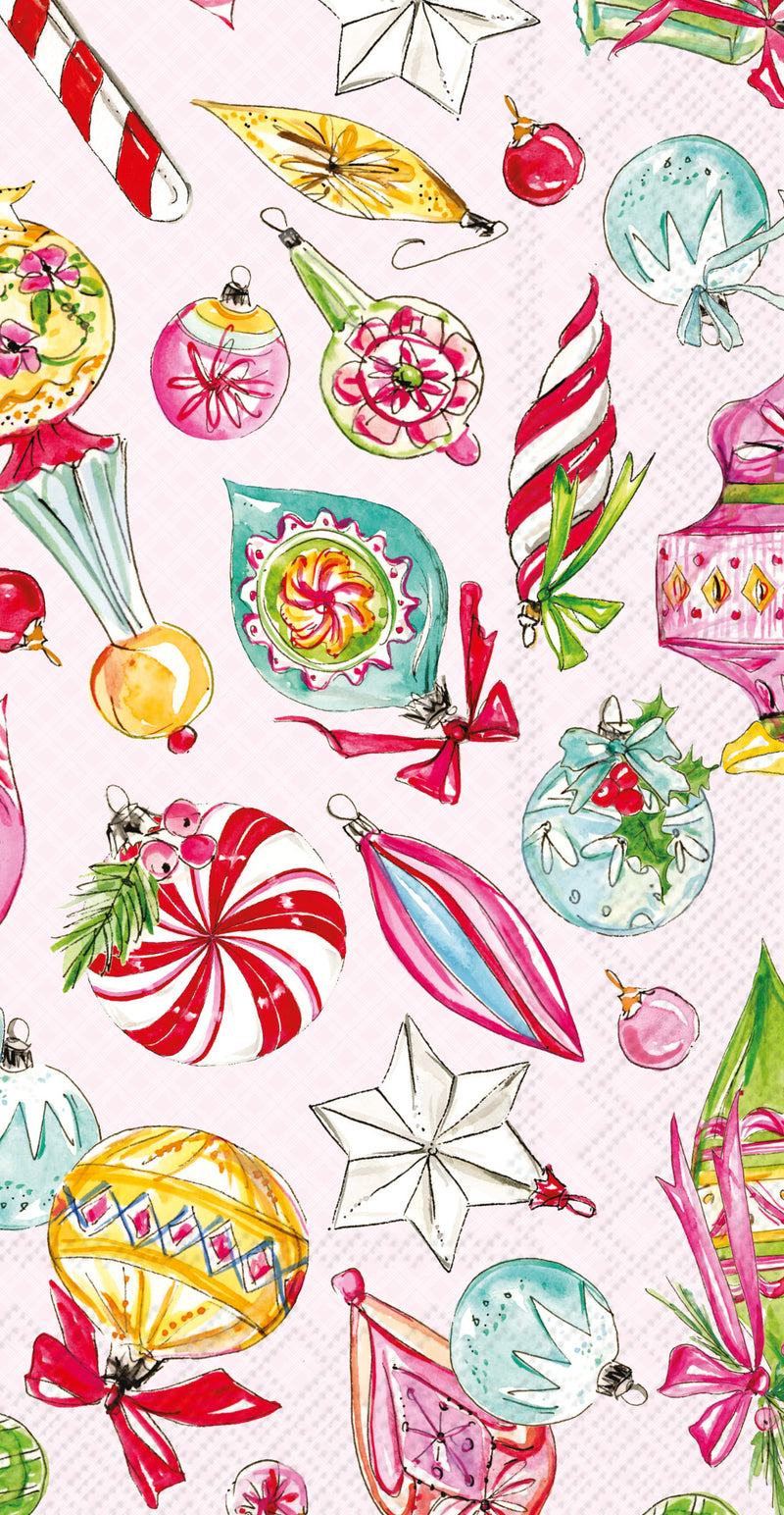 Vintage Ornaments Hostess/Buffet Napkins