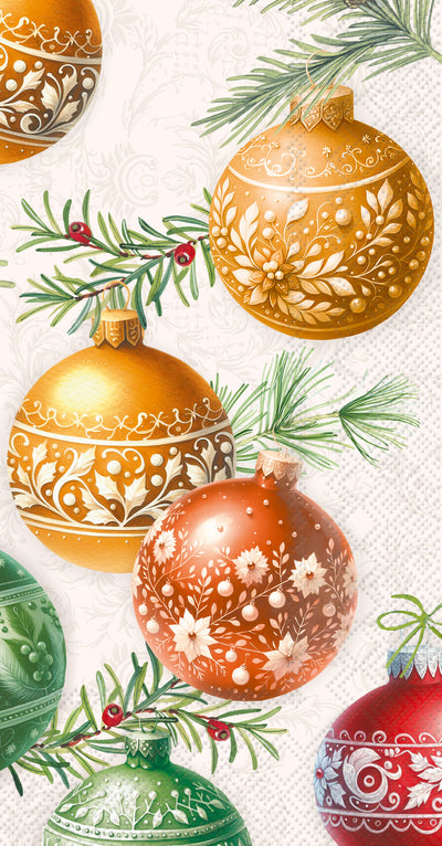 Christmas Baubles Hostess/Buffet Napkins