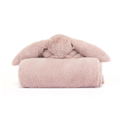 Bashful Luxe Bunny Rosa Blankie - Jellycat