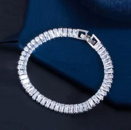 Silver Sparkle Rhinestone Bracelet