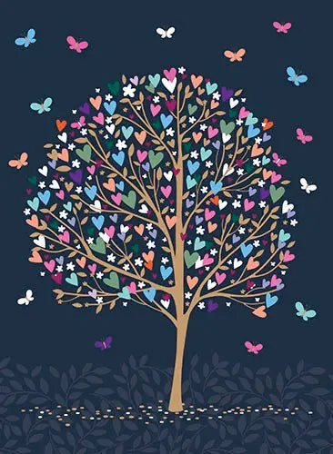 Heart Tree Jumbo Card