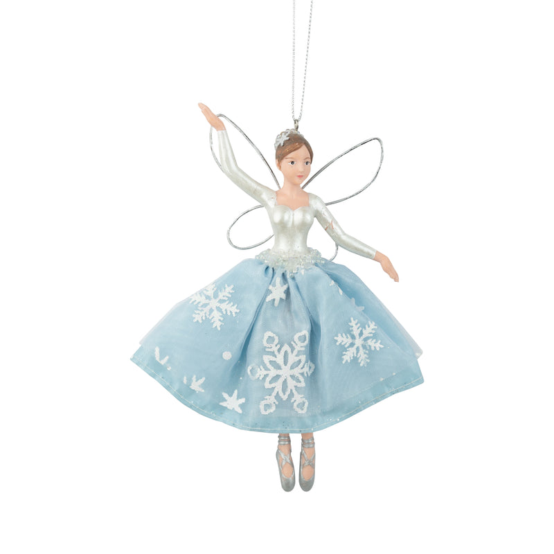 Pastel Blue fairy with Snowflake Dress