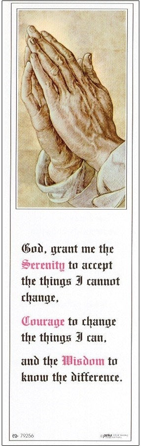 Bookmark With Tassel - Serenity Prayer