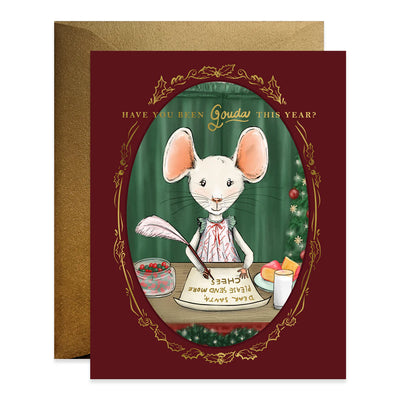 Gouda Christmas Mouse Card