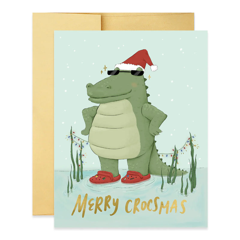 Merry Crocsmas Card
