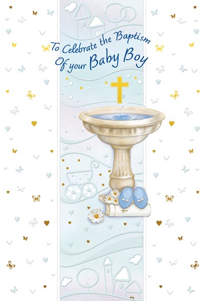 Boy Baptism Card