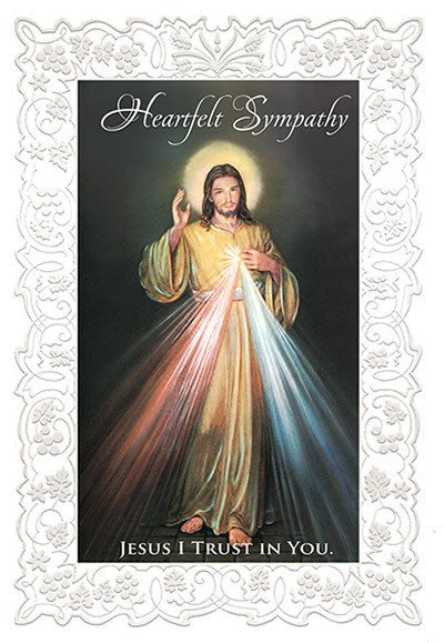 Sympathy Divine Mercy Card