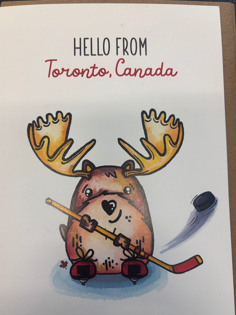 Hello from Toronto, Card