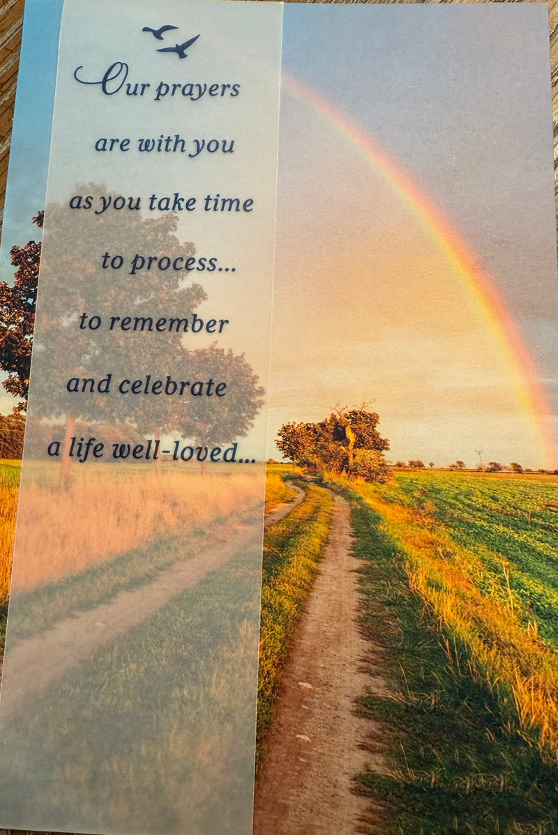 Our Prayers Sympathy Card